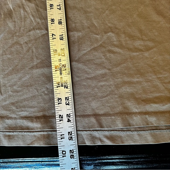 Banana Republic Large Short Brown Polo Buttons Dressy Business Soft - Picture 4 of 5